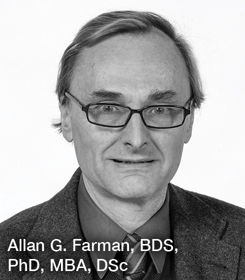 Allan G. Farman, BDS, PhD, MBA, DSc Headshot