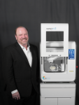 Steve Braykovich, owner of Axsys Incorporated in Wixom, Michigan. Braykovich uses hyperDENT CAM software for his Versamill line of milling machines.