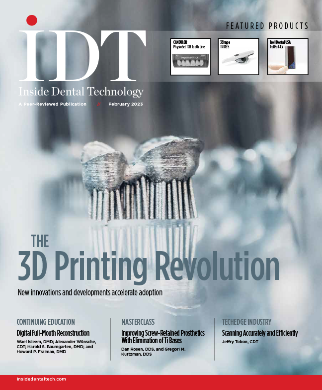 Inside Dental Technology February 2023 Cover