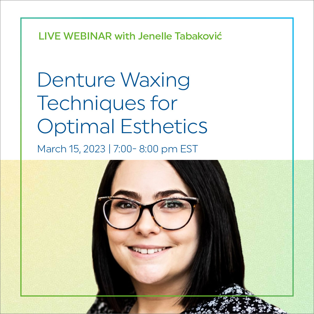 Ivoclar Academy to Offer Live inar on Denture Waxing Techniques on March 15th Aegis Dental