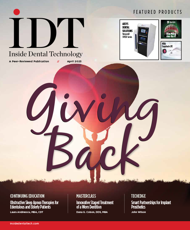 Inside Dental Technology April 2023 Cover