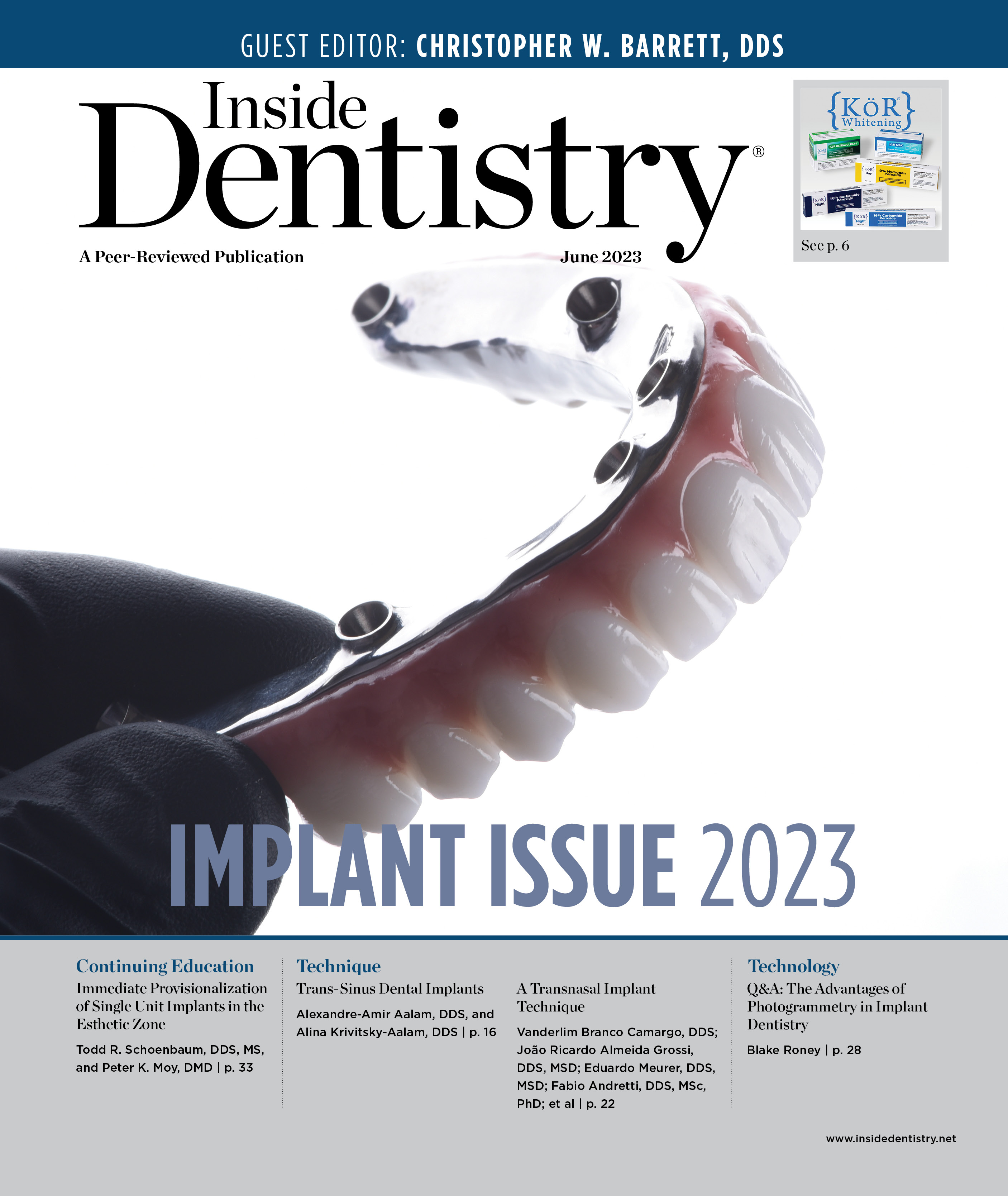 Inside Dentistry June 2023 Cover