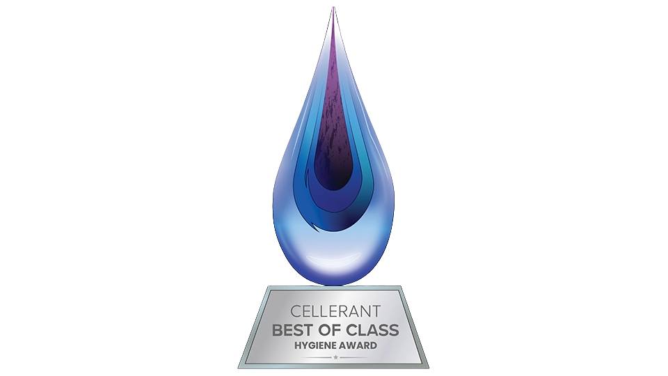 Cellerant Best of Class Hygiene Awards Logo