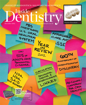 Inside Dentistry December 2012 Cover