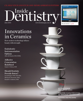 Inside Dentistry June 2013 Cover