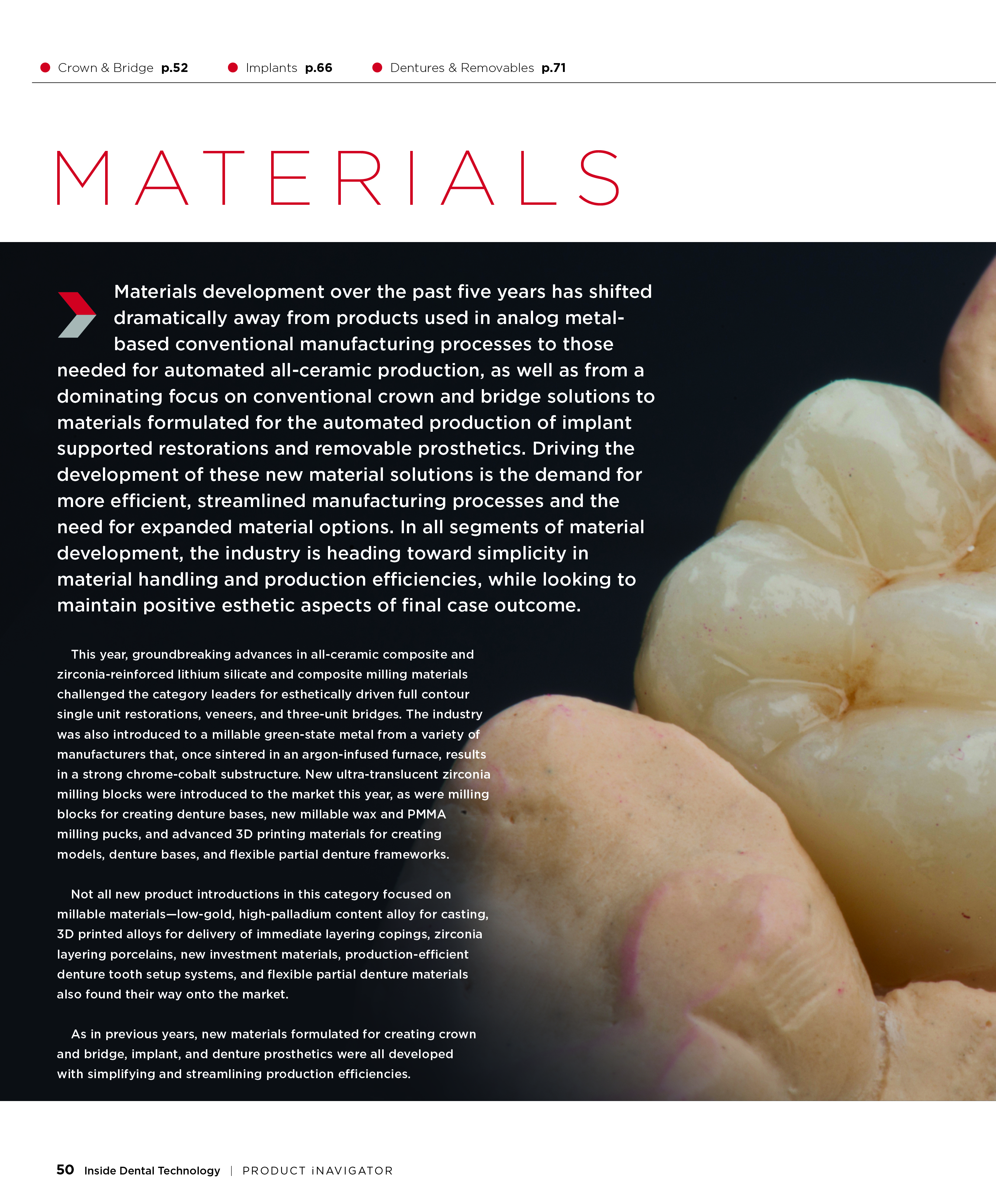 Materials November 2013 Inside Dental Technology
