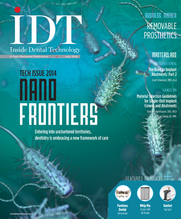 Inside Dental Technology July 2014 Cover