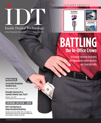 Inside Dental Technology February 2016 Cover