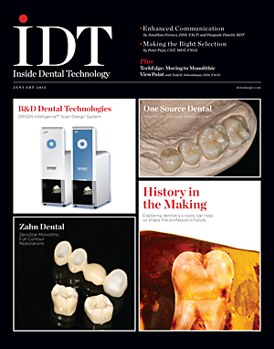 Inside Dental Technology January 2011 Cover