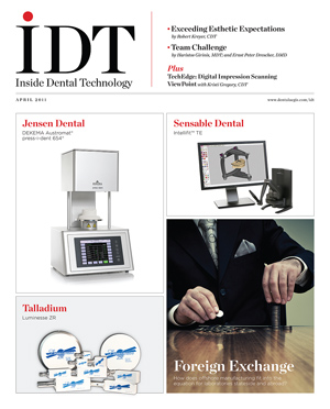 Inside Dental Technology April 2011 Cover