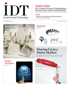 Inside Dental Technology September 2011 Cover