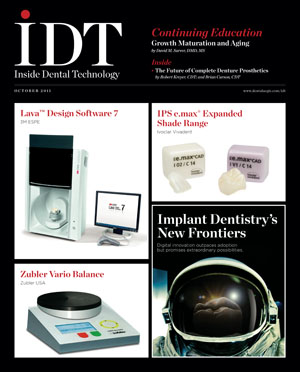 Inside Dental Technology October 2011 Cover