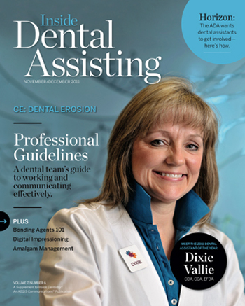Inside Dental Assisting Nov/Dec 2011 Cover
