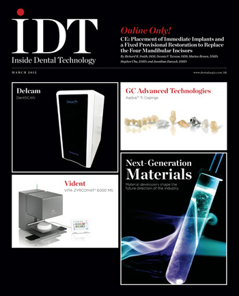 Inside Dental Technology March 2012 Cover
