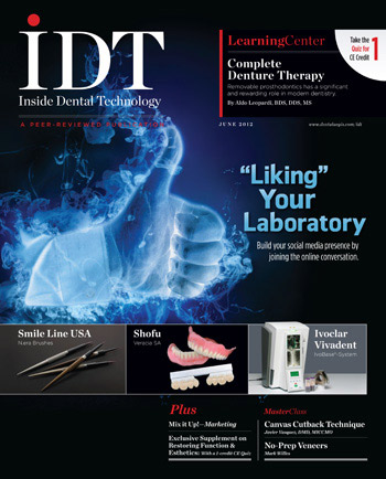 Inside Dental Technology June 2012 Cover