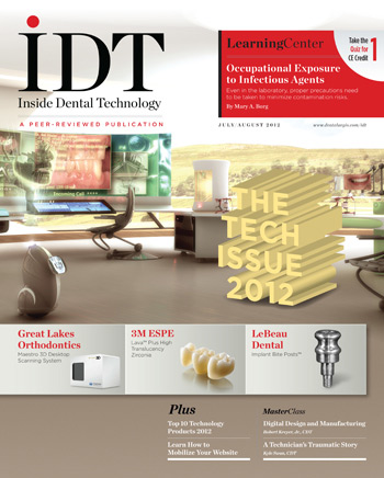 Inside Dental Technology Jul/Aug 2012 Cover