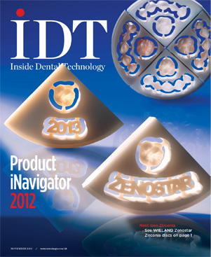 Inside Dental Technology November 2012 Cover