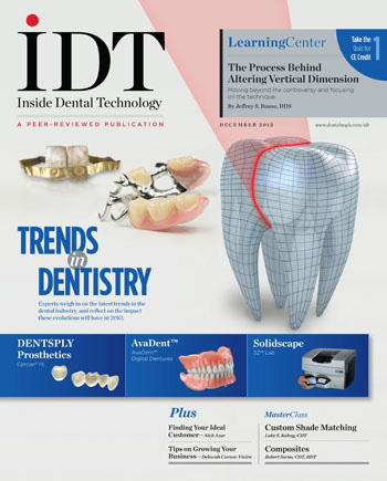 Inside Dental Technology December 2012 Cover