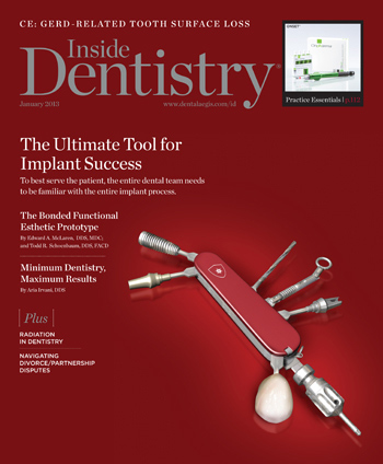 Inside Dentistry January 2013 Cover