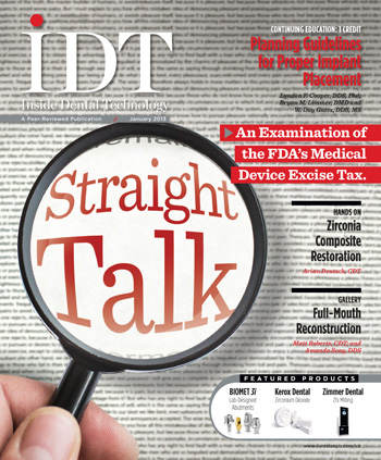 Inside Dental Technology January 2013 Cover