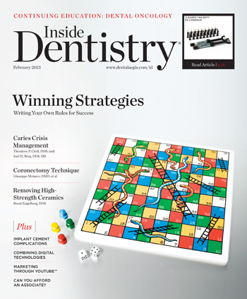 Inside Dentistry February 2013 Cover