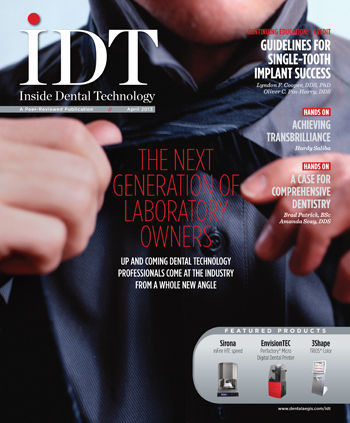 Inside Dental Technology April 2013 Cover