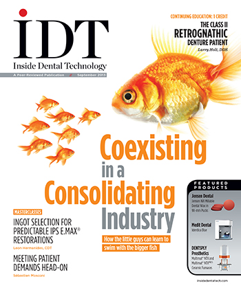 Inside Dental Technology September 2013 Cover