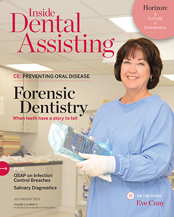 Inside Dental Assisting July/Aug 2013 Cover