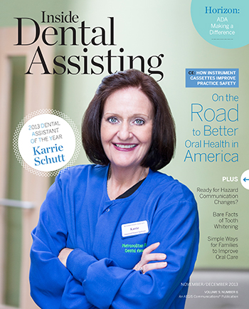 Inside Dental Assisting Nov/Dec 2013 Cover