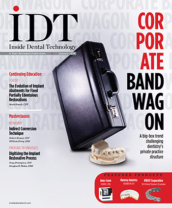 Inside Dental Technology January 2014 Cover