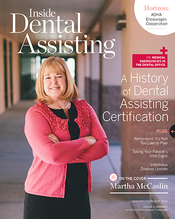 Inside Dental Assisting Jan/Feb 2014 Cover