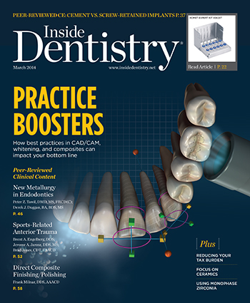 Inside Dentistry March 2014 Cover
