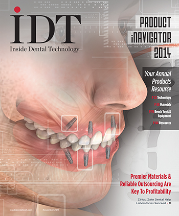 Inside Dental Technology November 2014 Cover