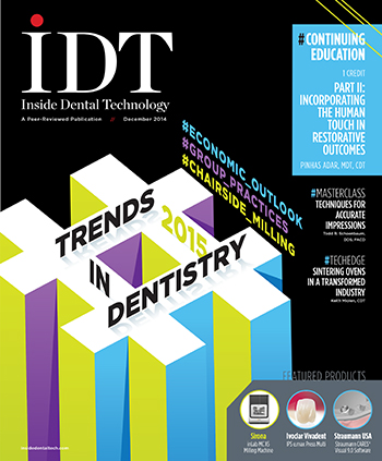 Inside Dental Technology December 2014 Cover
