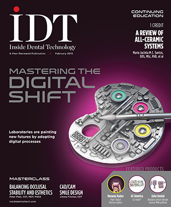 Inside Dental Technology February 2015 Cover