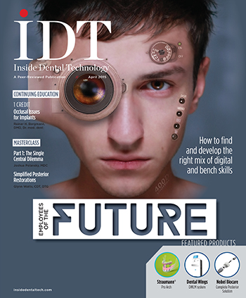 Inside Dental Technology April 2015 Cover