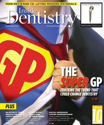 Inside Dentistry September 2015 Cover