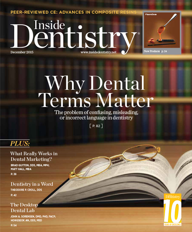 Inside Dentistry December 2015 Cover