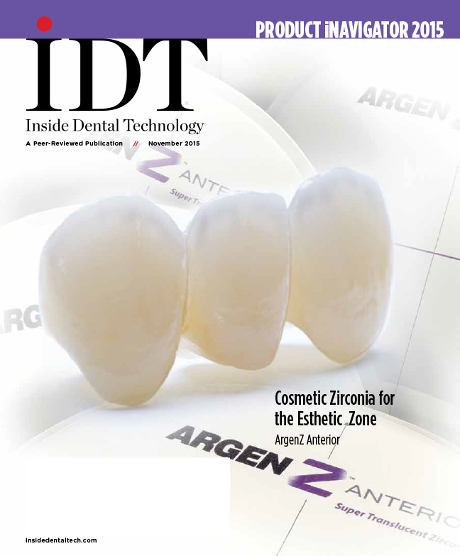 Inside Dental Technology November 2015 Cover