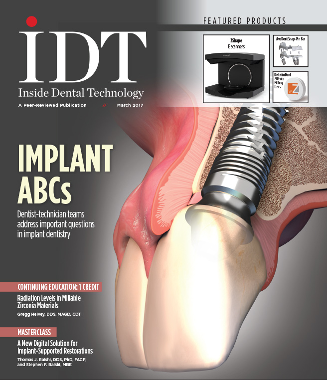 Inside Dental Technology March 2017 Cover