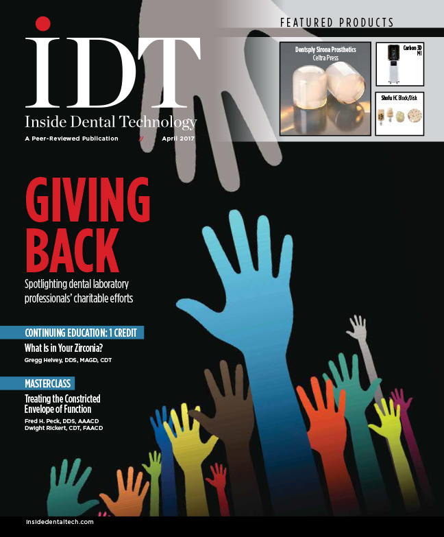 Inside Dental Technology April 2017 Cover