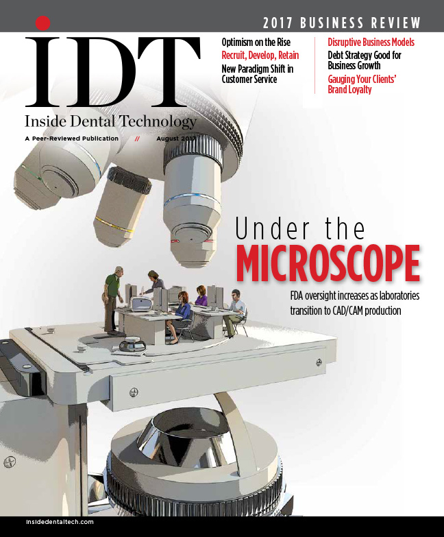 Inside Dental Technology August 2017 Cover
