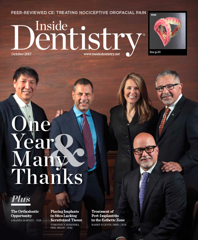 Inside Dentistry October 2017 Cover