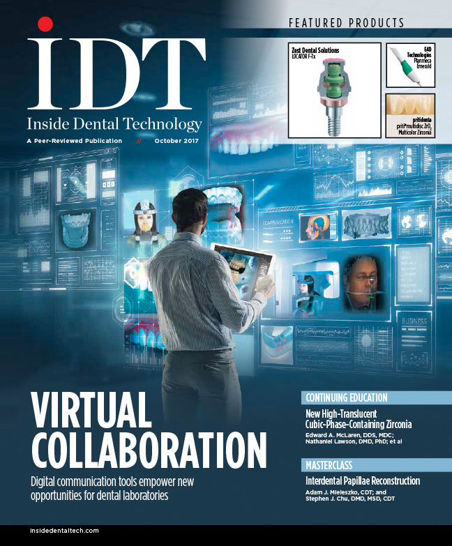 Inside Dental Technology October 2017 Cover
