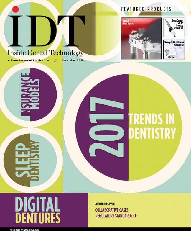 Inside Dental Technology December 2017 Cover