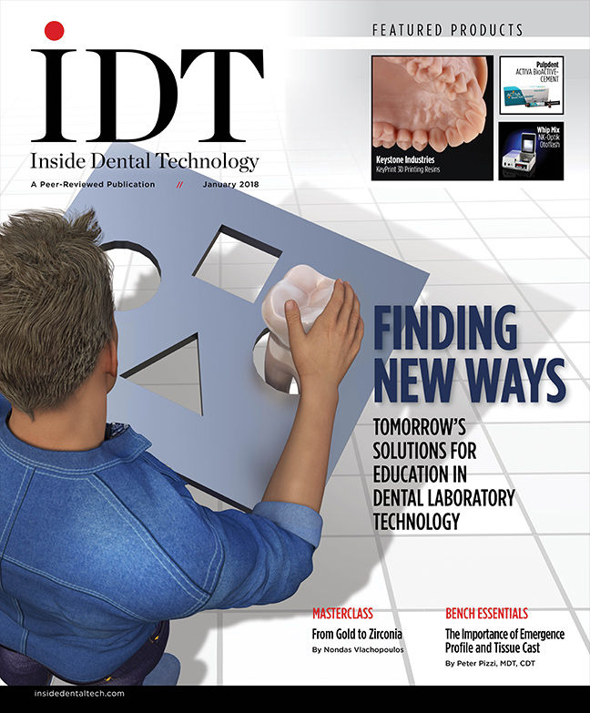 Inside Dental Technology January 2018 Cover