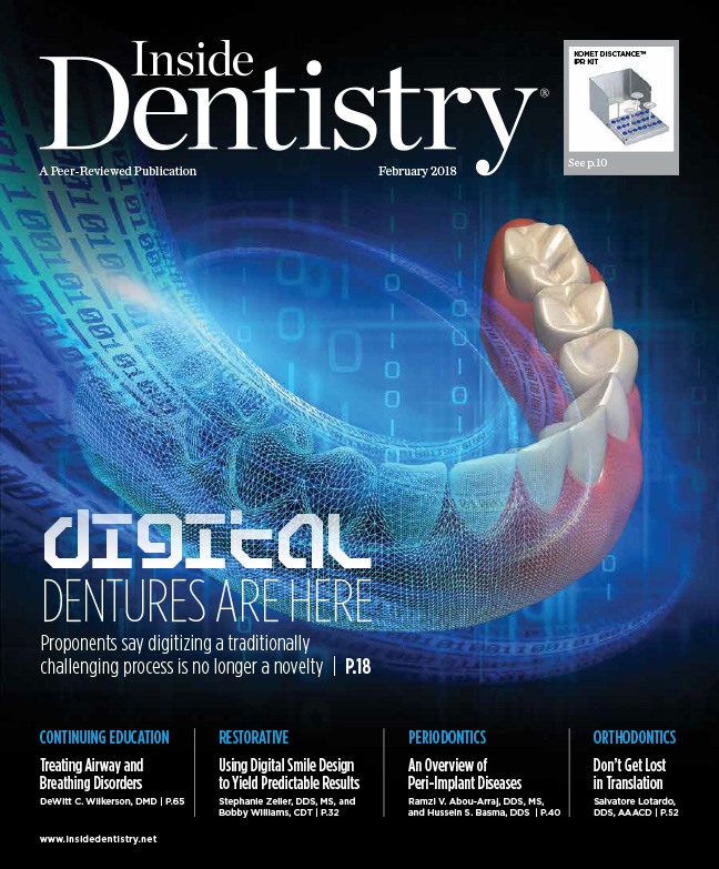 Inside Dentistry February 2018 Cover