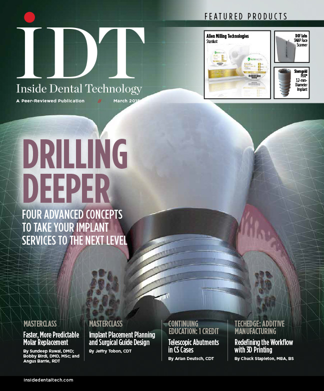 Inside Dental Technology March 2018 Cover