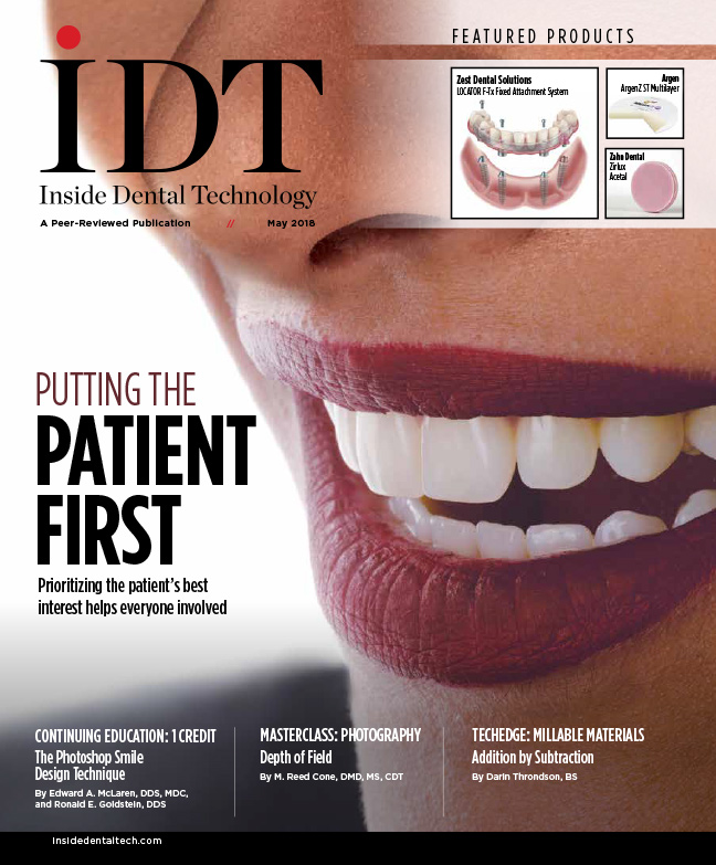 Inside Dental Technology May 2018 Cover