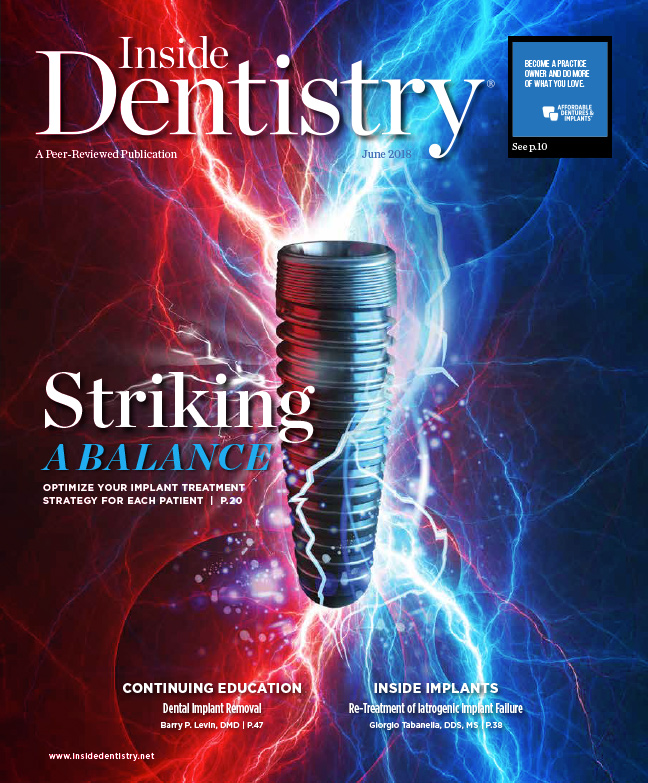 Inside Dentistry June 2018 Cover